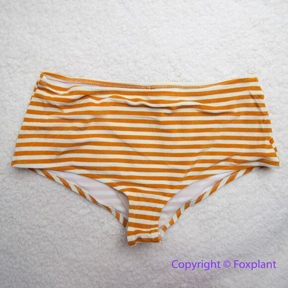 NEW Free People Bec + Bridge Barbara Boy Leg Bikini Bottoms, size USA 4 - Picture 1 of 5